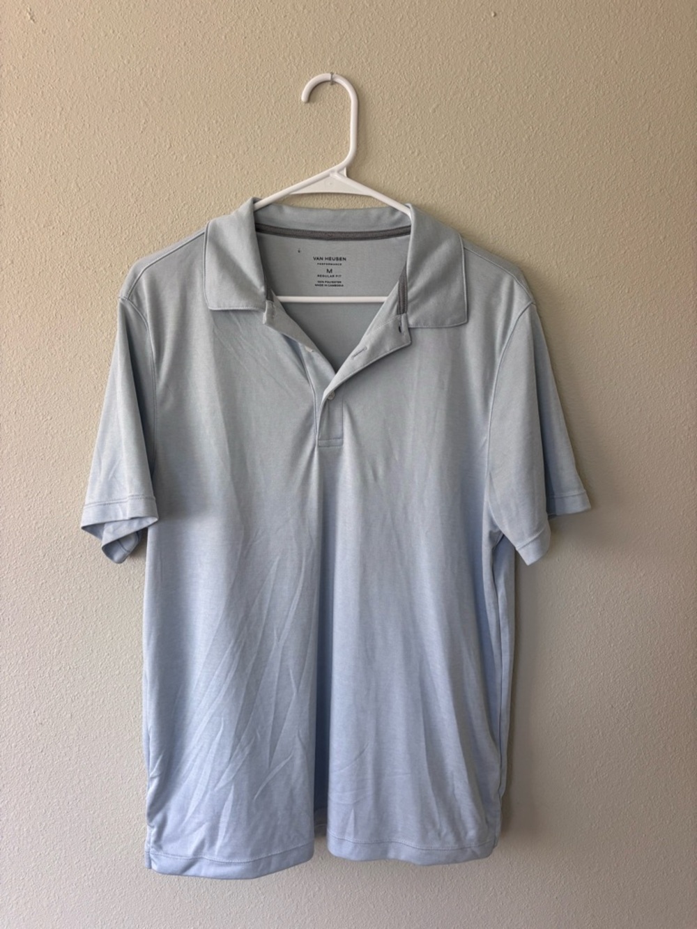 Van Heusen Pale Blue Men's Polo Shirt
